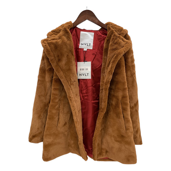 NVLT Jackets & Blazers - NVLT Multicolor Faux Fur Jacket Brown - Regular